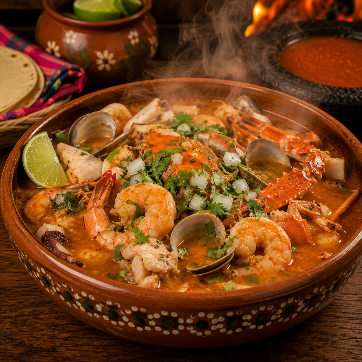 Caldo de Mariscos